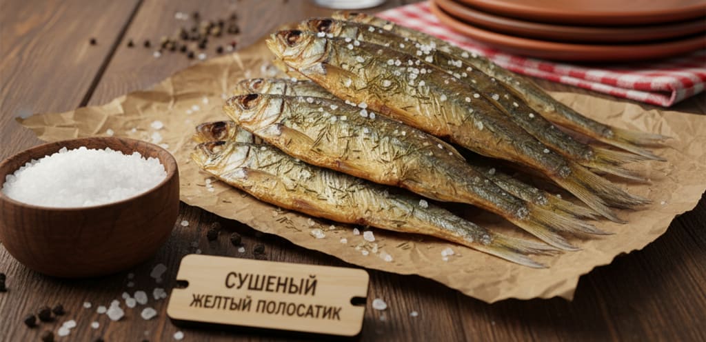 Сушеный желтый полосатик - самая лучшая закуска к пиву