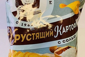 Хрустящий картофель в ломтиках 160 гр соль