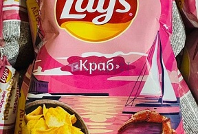 Чипсы Лейс  70 гр краб 