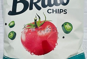 "Bruto" Картошка н/ж  120 гр  пикантный томат /18 шт.